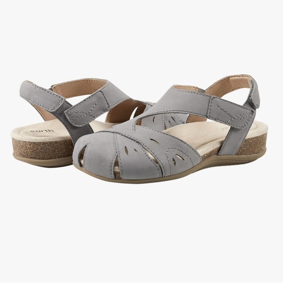 Earth Birdine Gray Women's Comfort Sandals 12M - Picture 2 of 10